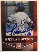 Jesmuel Valentin Signed Autographed 2012 Panini Extra Edition Baseball C... - £4.66 GBP