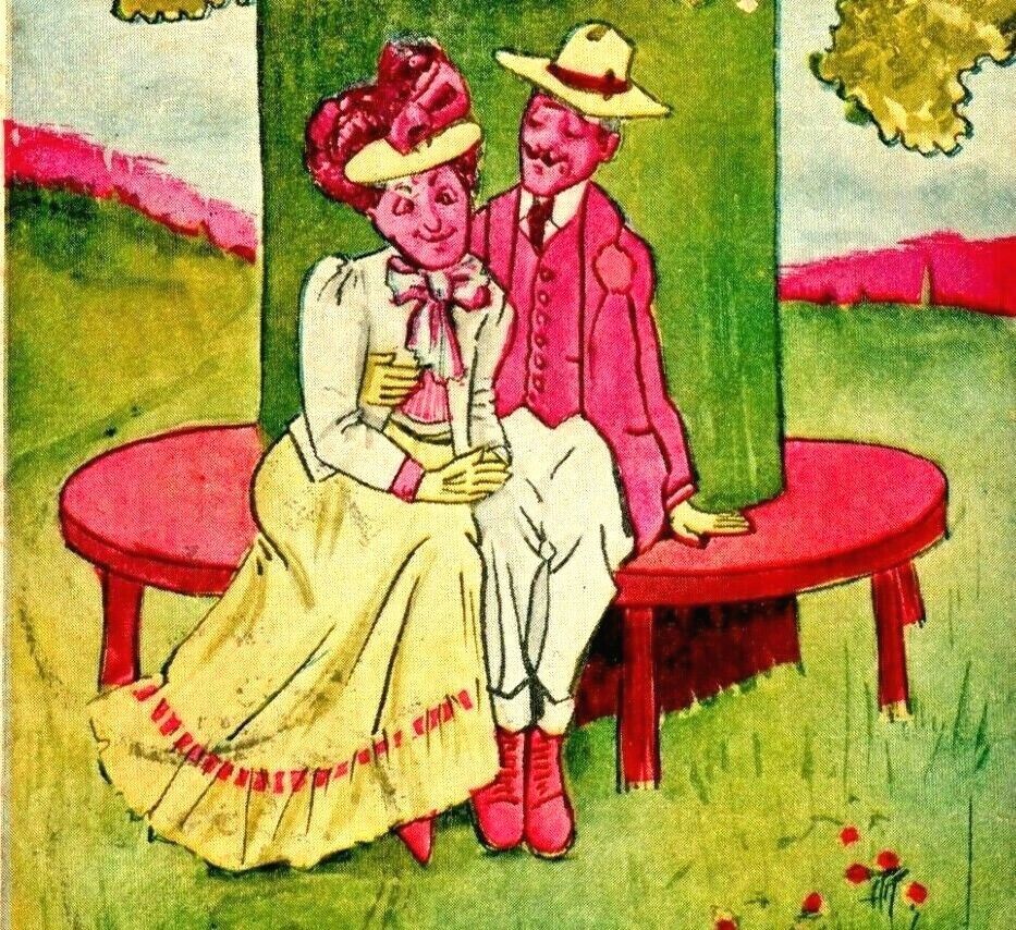 Primary image for Comic Romance in the Shade of the Old Apple Tree 1906 UDB Postcard PCK Series