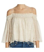 Rebecca Minkoff Casey Off-the-Shoulder Tassel Floral Blouse size M NWT M... - £39.32 GBP