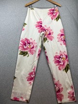 Vintage Womens Floral Pants Size 10 Via Milano By Tina Hagen Feminine Romantic - £21.25 GBP