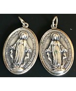 2 Vintage Catholic Religious Holy Medal - MIRACULOUS - Diocese of Brookl... - £16.68 GBP