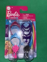 Mattel Barbie Dreamtopia Princess Accessories Necklace, Crown, Mirror &amp; Comb Lot - £2.42 GBP