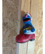 VGUC Grover Santa Boot Christmas Ornament Sesame Street Muppets Jim Henson - $14.85