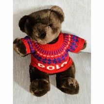 Polo Ralph Lauren 2000 Bear Knit Sweater Plush Stuffed Brown Toy - $29.60