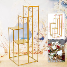 Wedding Flower Stand Metal Vase Stand Floor Column Floral Rack Party Decor - $55.99