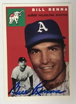 Bill Renna (d. 2014) Signed Autographed 1954 Topps Archives Baseball Card - Wash - £11.83 GBP