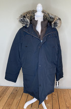 Michael kors NWT $375 women’s faux fur hood full zip Puffer coat size M Black - £139.52 GBP