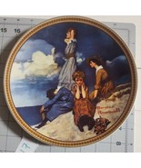 Norman Rockwell Waiting On The Shore Plate Knowles China Plate Only 8 1/... - $19.99