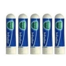 Inhaler for Quick Relief from Blocked Nose 0.5ml by Vicks (Pack of 5)/ Free 1 Pa - $24.75