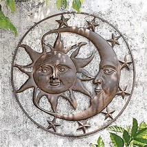 SPI Home 34816 Celestial Splendor Sun &amp; Moo Wall Plaque - 35 x 35 x 0.50... - $430.23