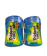 2-Trident Vibes SOUR PATCH KIDS Blue Raspberry Sugar Free Gum, 40 Piece ... - £11.33 GBP