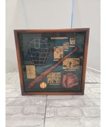 The History of Baseball Shadow Box Display Case Ruth Cobb Paige Shadow B... - $1,332.45 MXN