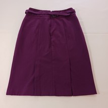 New York &amp; Company Women&#39;s Purple Belt Stretch Skirt Size 4 - £10.37 GBP