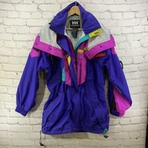Helly Hansen Tech Equipe Snowboard Ski Jacket Size M Vintage 90s Color Block - £155.74 GBP