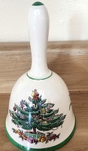 Vintage Spode Porcelain Christmas Tree Bell England S3324-G Holiday Charm Pretty - £9.03 GBP