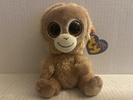 NEW RARE RETIRED 2010 TY BEANIE BOO BOOS TANGERINE MONKEY 6&quot; PLUSH SOLID... - $21.77