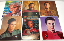 Lot Of Six Star Trek DS-9 Signed Pieces - Seven Total Signatures – w/CoA’s! - £497.45 GBP