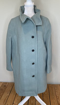 j crew NWT Nello Gori Italian Stadium wool button trench coat size 6P Sage HG - £127.56 GBP