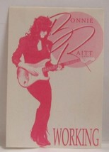 BONNIE RAITT - VINTAGE ORIGINAL CONCERT TOUR CLOTH BACKSTAGE PASS  *LAST... - $186.40 MXN