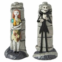 The Nightmare Before Christmas Jack Sally Standing Ceramic Salt &amp; Pepper... - $19.34