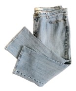 Venezia V Blue Jean Pant Women Petite 26 Bootcut Light Wash Cotton Blend... - $299.39 MXN