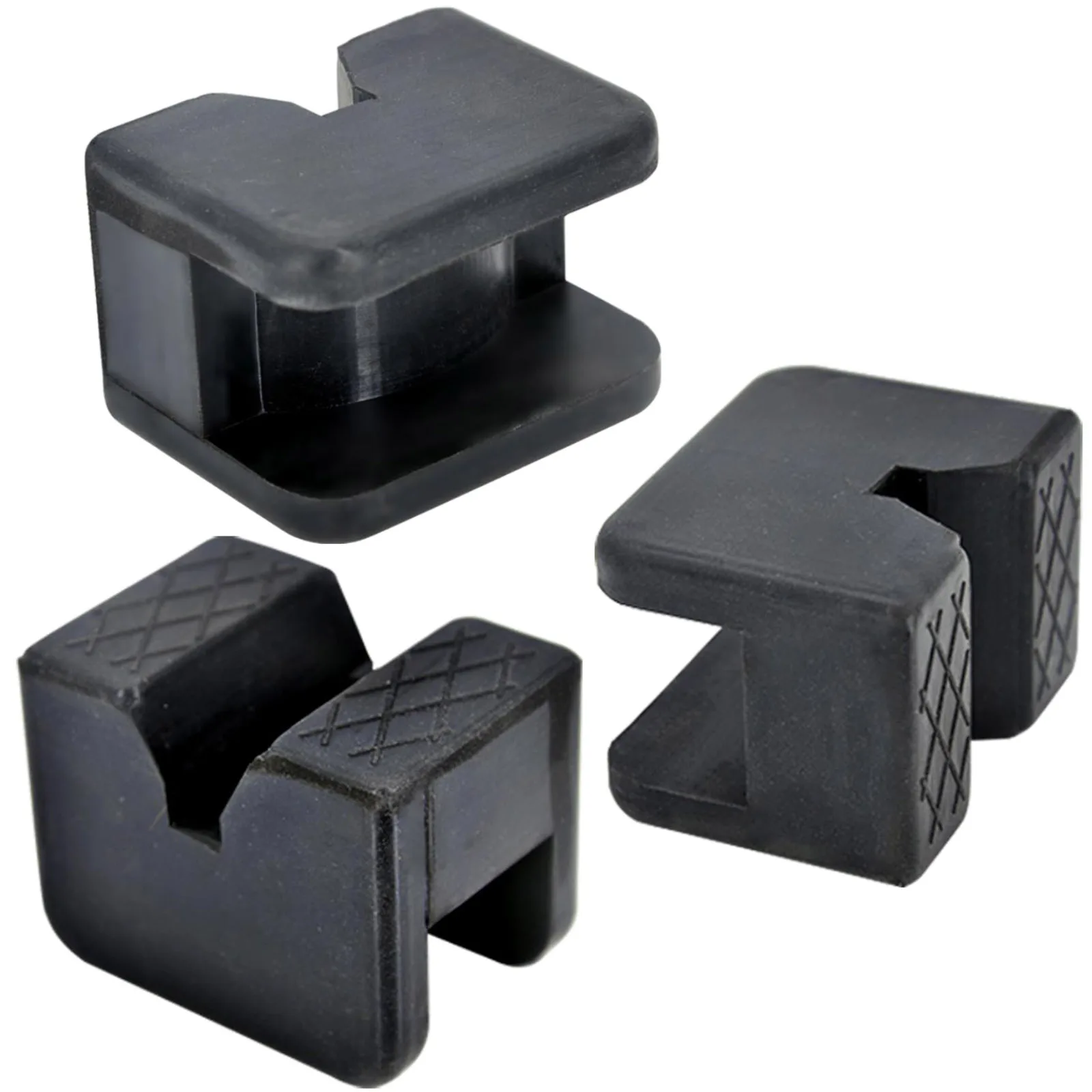 Universal Car Slotted Jack Stand Rubber Pads - Lift Safely for VW Toyota... - $17.29