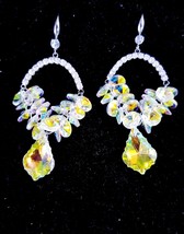 AB Iridescent Chandelier Earrings, Gift for Her, Bridesmaid Rhinestone E... - £30.63 GBP