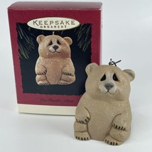 1995 Hallmark Keepsake Ornament Lou Rankin Cute Bear Christmas with Box - £5.47 GBP