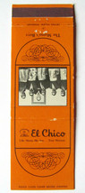 El Chico Mexican Restaurant  Cuellar Mama&#39;s Boys Texas 20 Strike Matchbook Cover - £1.12 GBP