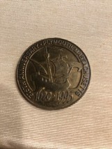 375th Anniv 1620-1995 Plymouth, Ma  Medal Pilgrims / Mayflower New Vinta... - $29.21