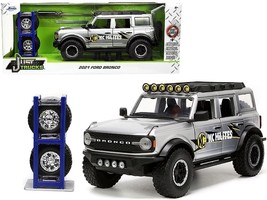 2021 Ford Bronco Gray Metallic "KC HiLiTES" with Extra Wheels "Just Trucks" Seri - $100.99