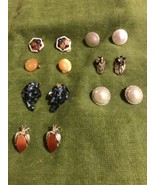 Clip-on Earrings Lot of 7 pairs Colorful, Unique, Vintage - £37.83 GBP