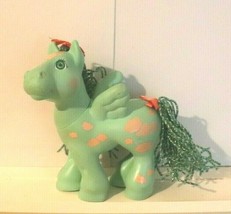 Vintage Hasbro AQUA/PINK Braided Hair My Little Pony 1999 7&quot; X 6&quot; - £9.01 GBP