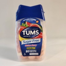 TUMS Sugar Free Extra Strength Chewable Tablets Melon Berry 80 Count - £5.53 GBP