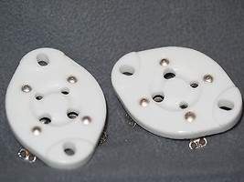 4-pin Ceramic Based Tube Socket For 300B, 2A3, 45 etc 2 pieces huge heav... - $6.25