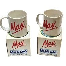 Toronto Blue Jays 1991 MAX Maxwell House Mug Lot 2 Game Day 1991 Basebal... - $63.30