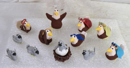 #2816 Bald Eagle Miniature Nativity - Handmade Polymer Clay - 12 pieces - £51.14 GBP