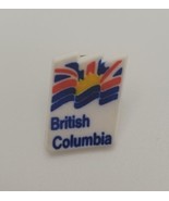 British Columbia Canada Flag Vintage Plastic Pin Collectible Souvenir - €12,72 EUR