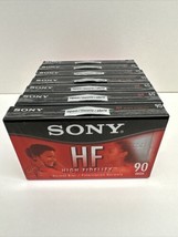 Lot of 7 Pack Sony HF 90 Minute Blank Audio Cassette Tapes High Fidelity C-90HFC - £11.80 GBP