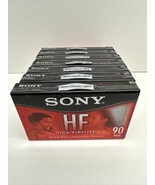Lot of 7 Pack Sony HF 90 Minute Blank Audio Cassette Tapes High Fidelity... - $17.20 CAD
