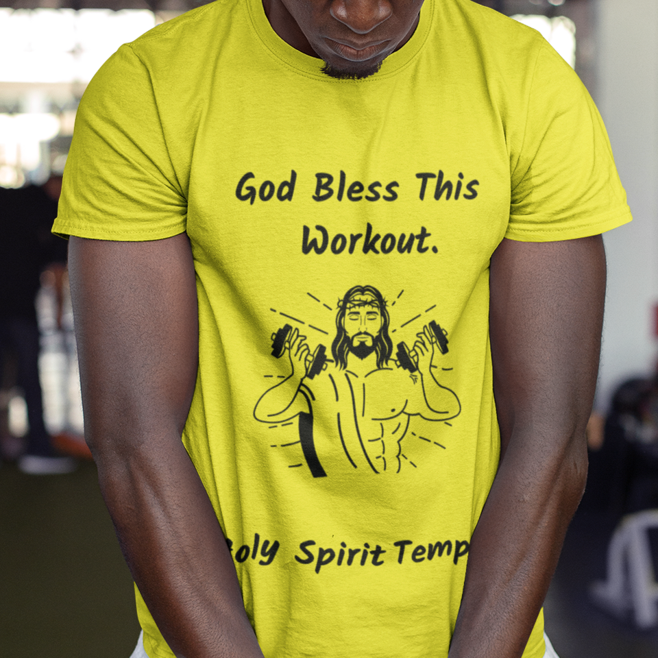 Bella & Canvas 3001C T-Shirt "Bless This Workout" 9 Colors/8 sizes