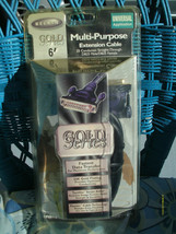 Belkin Multi Purpose Extension Cable 24 K Gold Plating Gold Series 6' New Sealed - $29.99