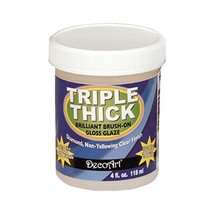 DecoArt TG01-10 Triple Thick Gloss Glaze, 4-Ounce Triple Thick Gloss Gla... - $23.00