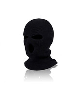 Black mask, Balaclava, Winter, Insulated, For women and men, Elastic, Black - $52.00