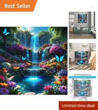 Enhance Family Bonding with Our 5D Diamond Painting Kit - 13.7" Butterfl... - $14.80