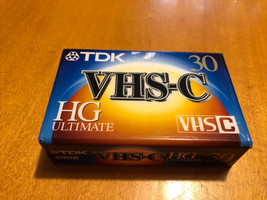 TDK 30 VHS-C Camcorder Videotape HG Ultimate  NEW Cassette Tape SEALED - £5.47 GBP