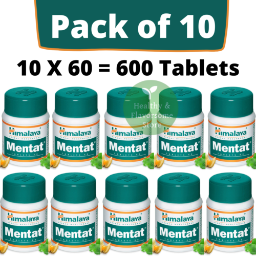 HIMALAYA MENTAT, PACK OF 10 (600 TABLETS), GOOD MEMORY HEALTH, EXP: 2026