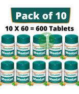 HIMALAYA MENTAT, PACK OF 10 (600 TABLETS), GOOD MEMORY HEALTH, EXP: 2026 - $53.99