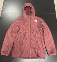 The North Face Winter Jacket Girls Large L Maroon Reversible Parka Sherp... - $49.49