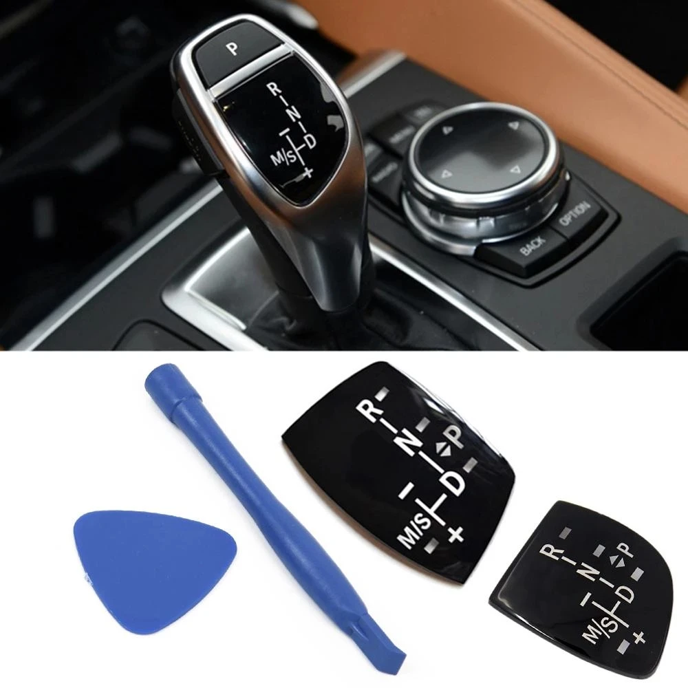 1X Car Shift Knob Panel Gear Button Cover Emblem M Performance Sticker For  X1 X - £59.56 GBP